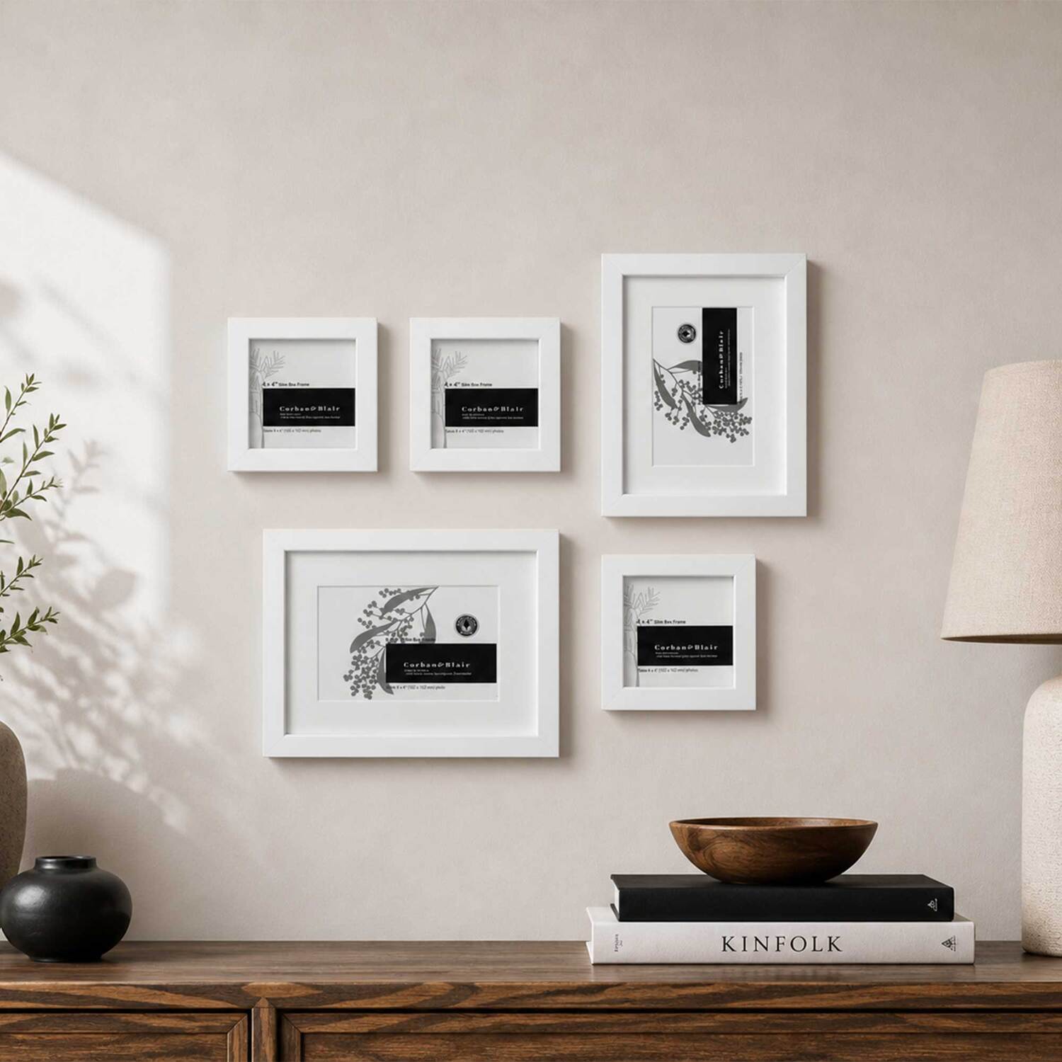5 Piece Slim Box Gallery Wall Set