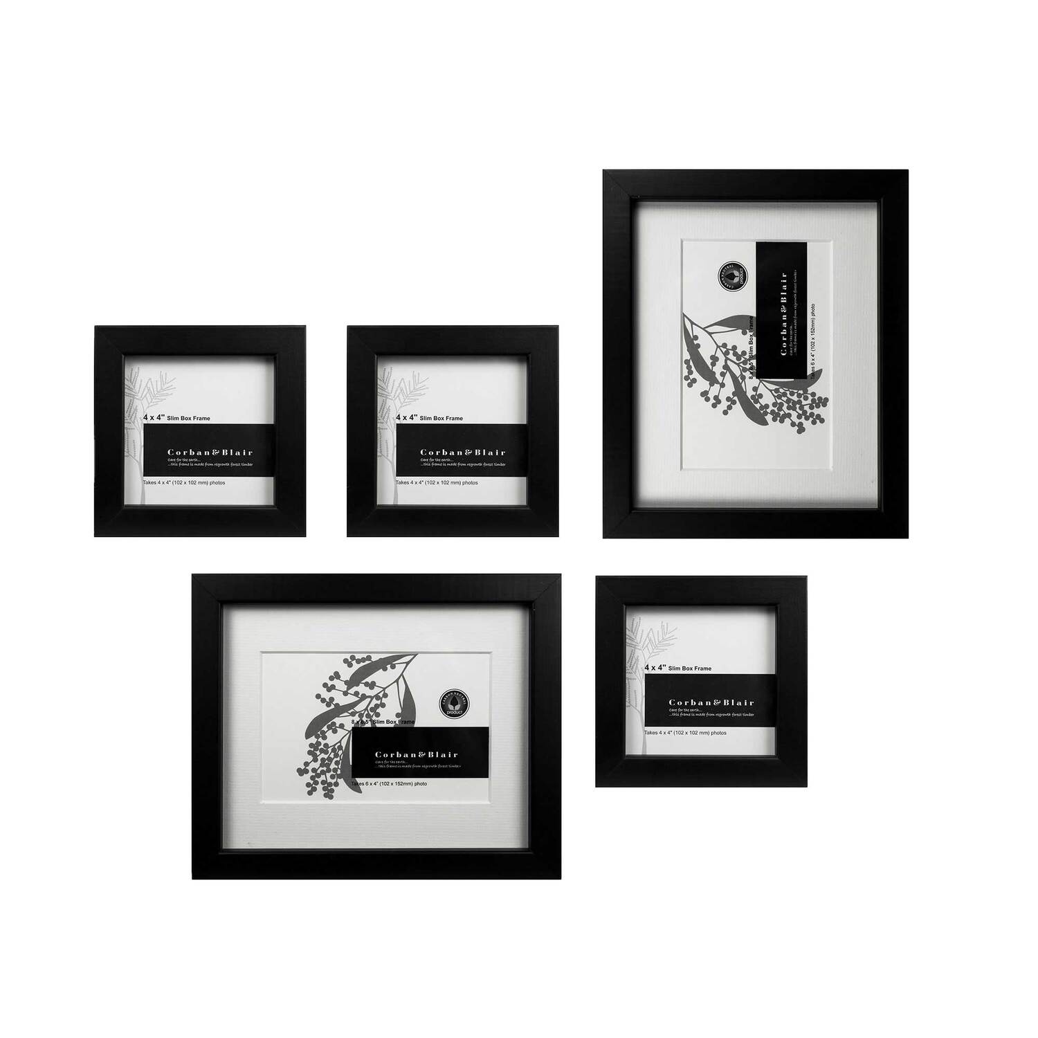 5 Piece Slim Box Gallery Wall Set