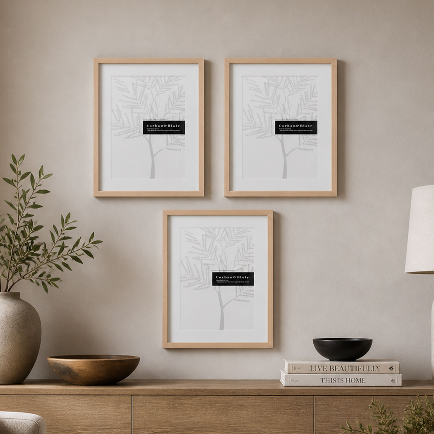 3 Piece A3 Slim box Gallery Wall Set