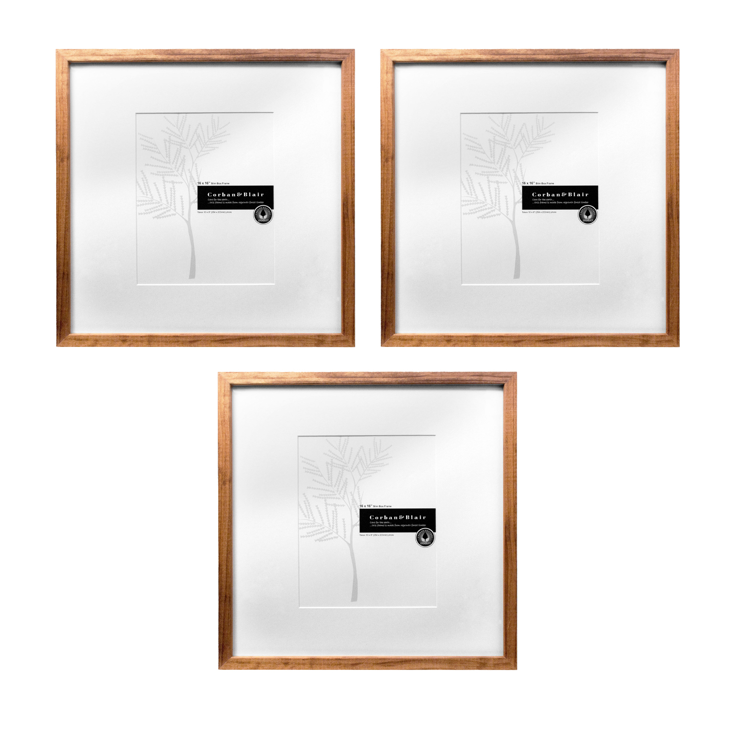 16 x 16" Slim Box Gallery Wall Set