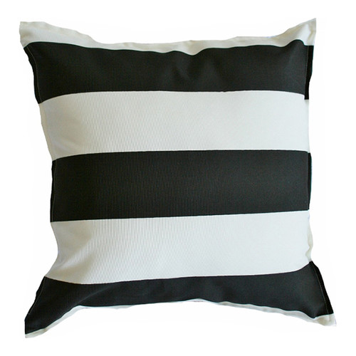 White Stripe Indoor Outdoor Cushion, Black And White Striped Outdoor Cushions Australia