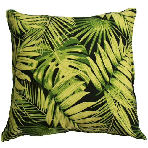 black tropical patio cushions