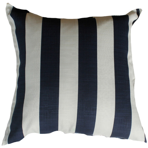 Bungalow Living Blue & White Stripe Outdoor Cushion | Temple & Webster