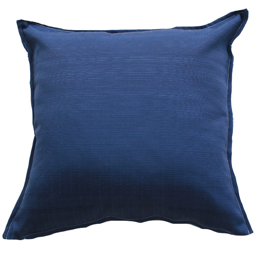 Bungalow Living Solid Deep Blue Cushion | Temple & Webster