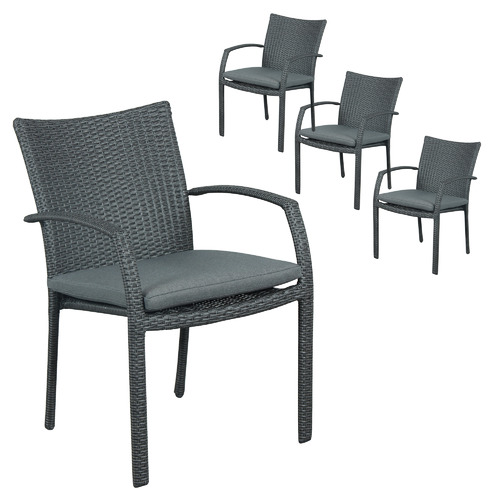 Soul Pe Wicker Stackable Outdoor Dining, Wicker Or Rattan Dining Room Chairs Australia