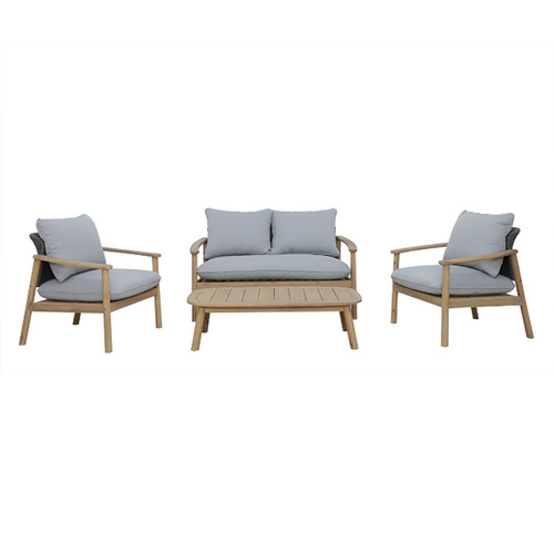 3 Seater Pura Acacia Wood Outdoor Lounge Set
