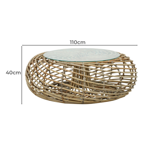 Wilhem Rattan Outdoor Coffee Table