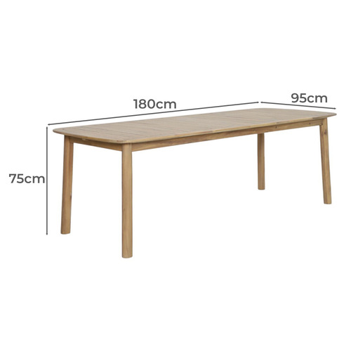 6 Seater Pura Outdoor Dining Table & Chair Set
