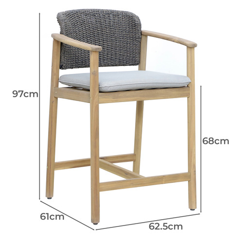 2 Seater Pura Outdoor Bar Table & Stool Set