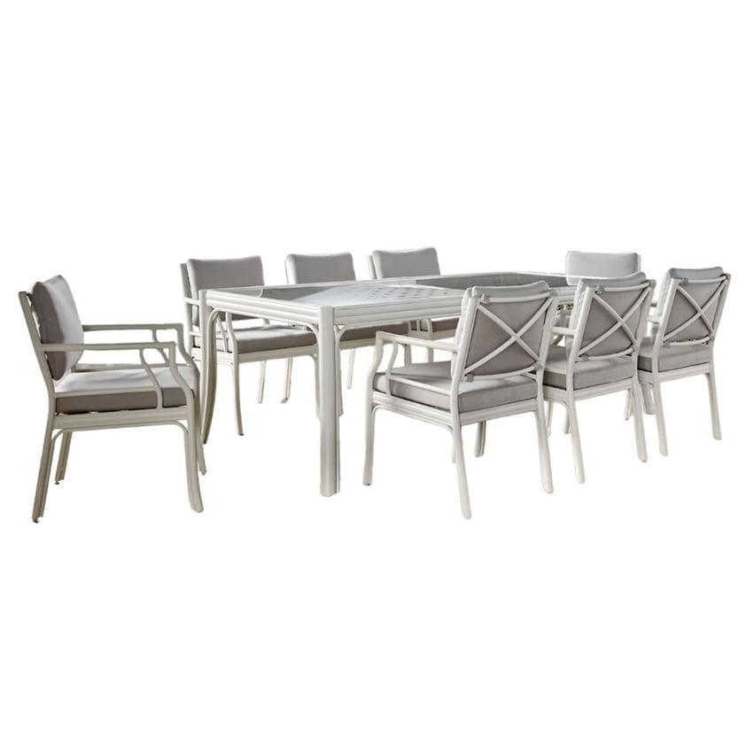 8 Seater Gardenia Outdoor Dining Set