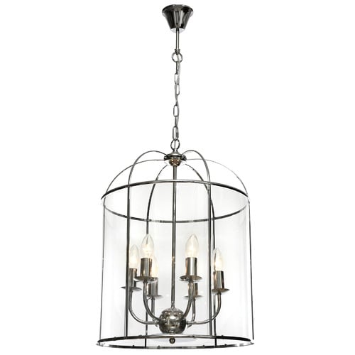 Clovelly 6 Light Glass Pendant