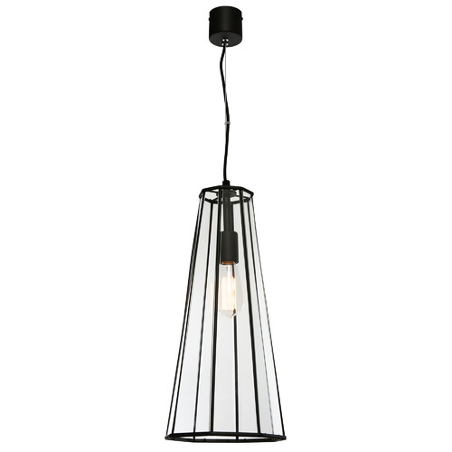 Zara 1 Light Steel Pendant