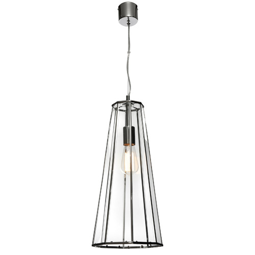 Zara 1 Light Steel Pendant