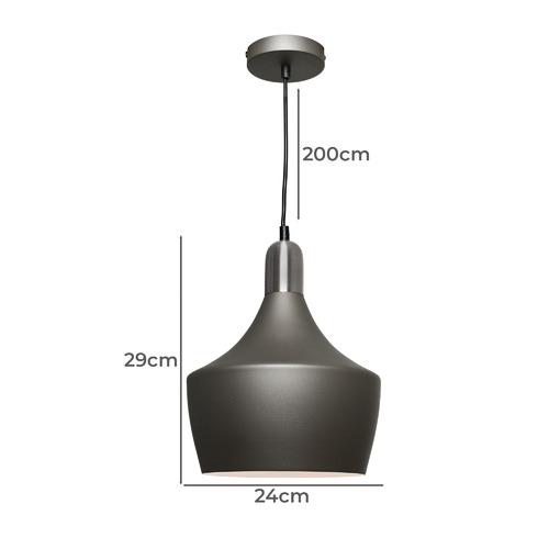 Satin Chrome Bevo Pendant Light