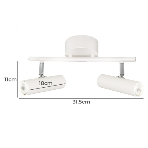 Vector 2 Light Aluminium Spotlight