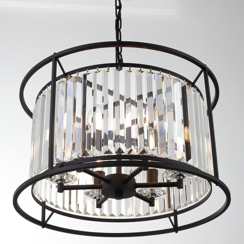 Auburn 6 Light Stainless Steel Pendant