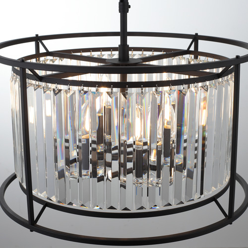 Auburn 6 Light Stainless Steel Pendant
