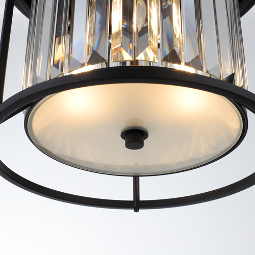 Auburn Stainless Steel Flush Mount Ceiling Light