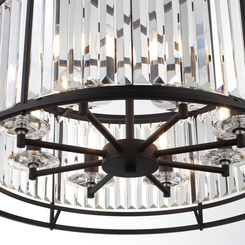 Auburn 8 Light Stainless Steel Pendant