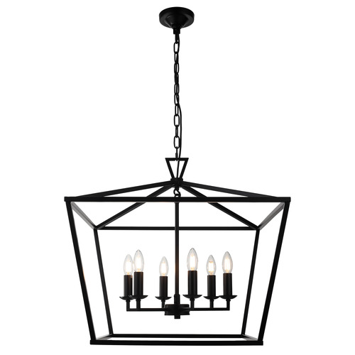 Panama 6 Light Stainless Steel Pendant
