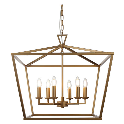 Panama 6 Light Stainless Steel Pendant