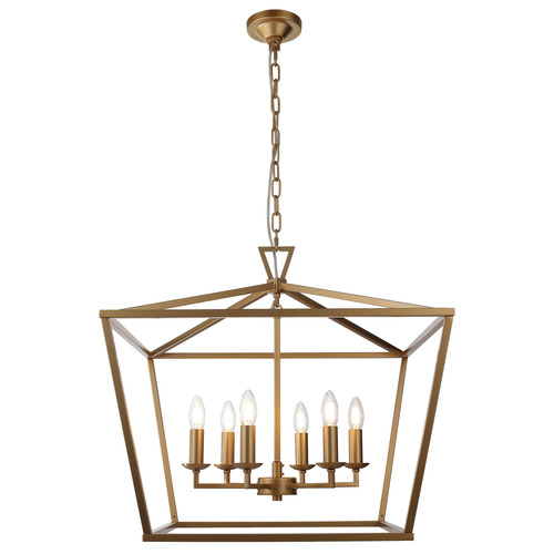 Panama 6 Light Stainless Steel Pendant