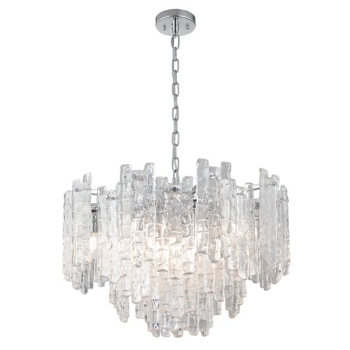 Ruther 10 Light Steel Pendant