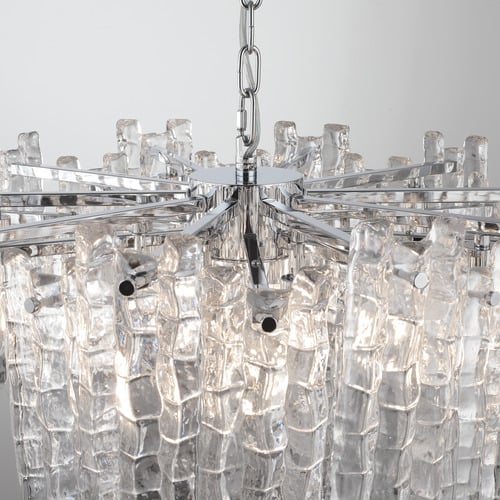 Ruther 10 Light Steel Pendant