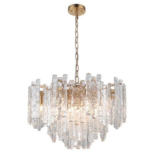 Ruther 10 Light Steel Pendant