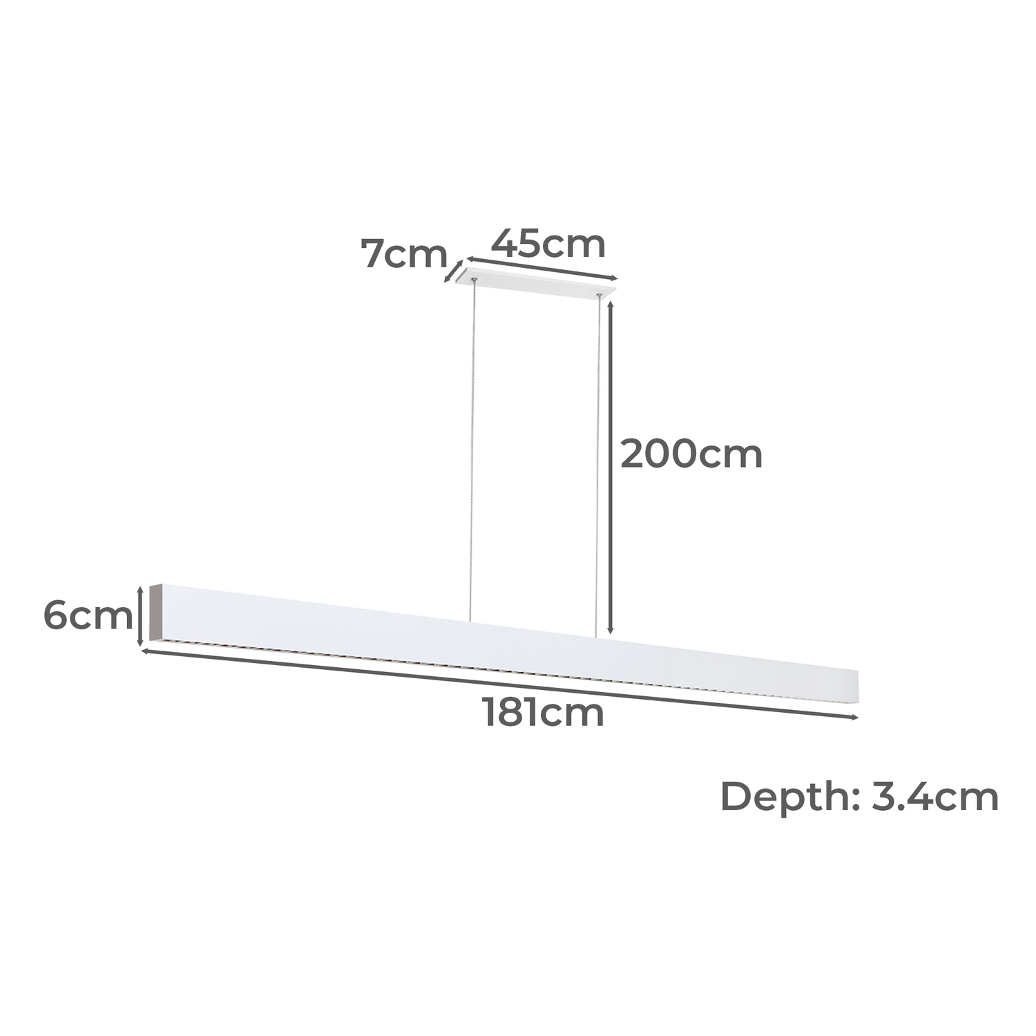 Anatol Aluminium LED Pendant