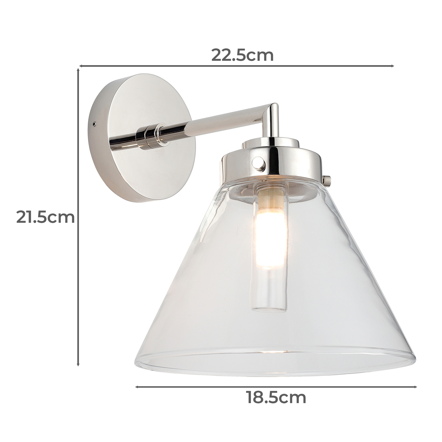 Marley Steel Wall Light