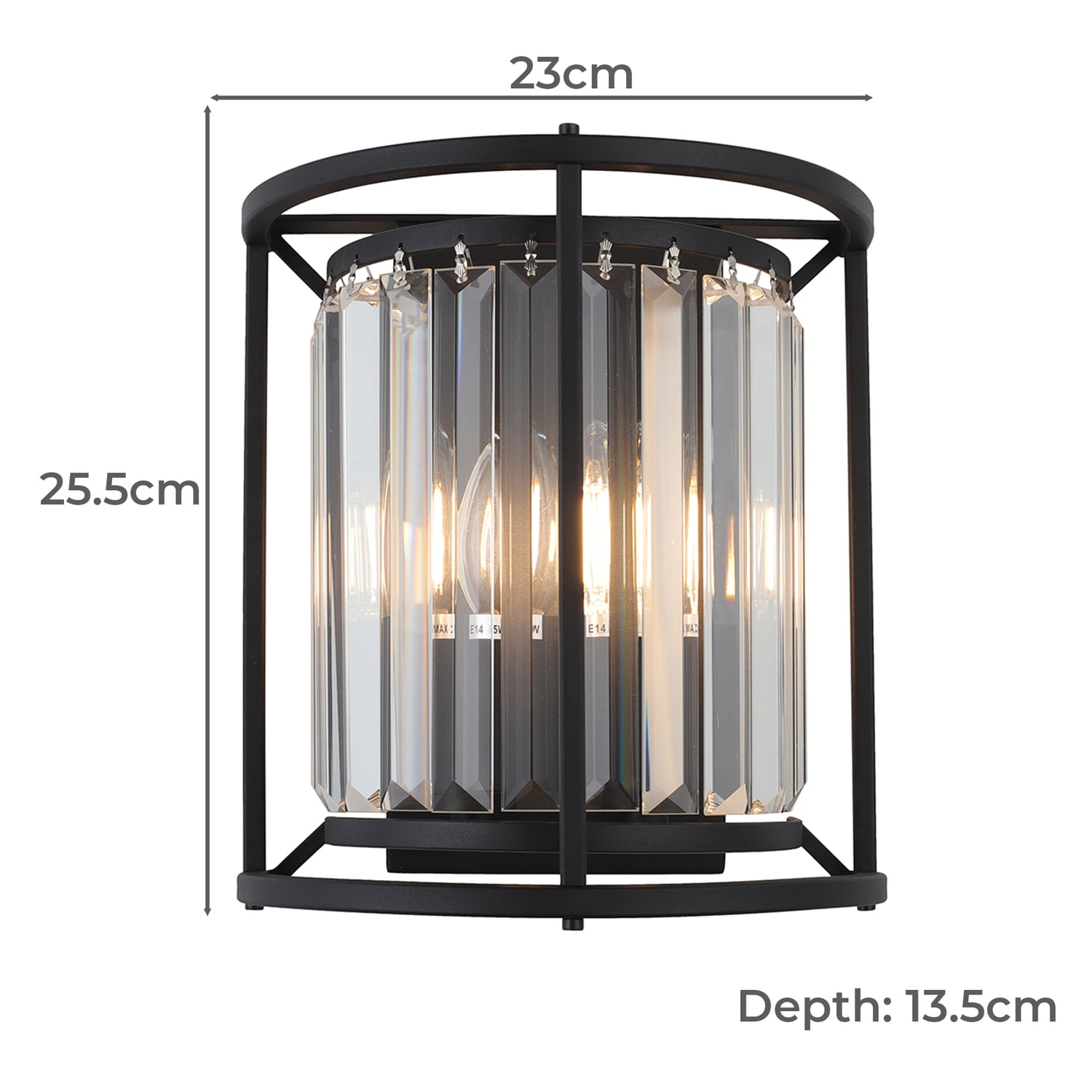 Auburn Steel Wall Light