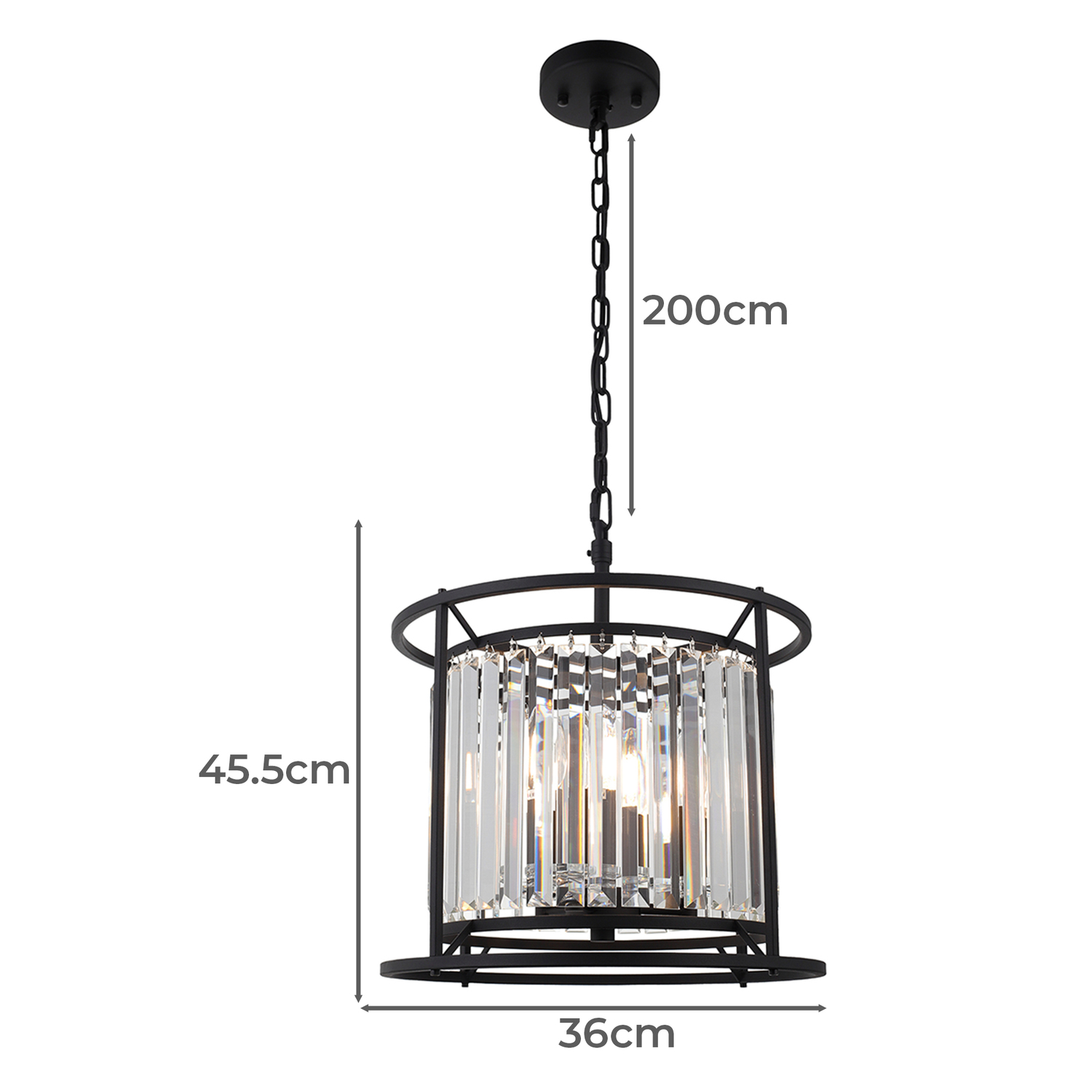 Auburn 3 Light Steel Pendant
