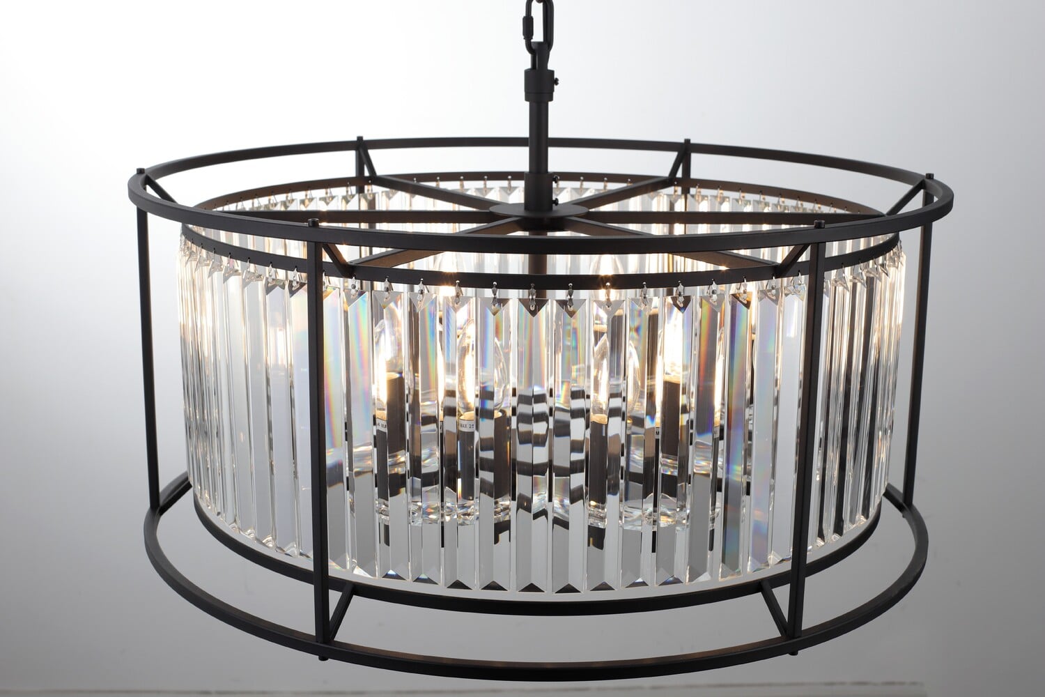 Auburn Steel 8 Light Pendant