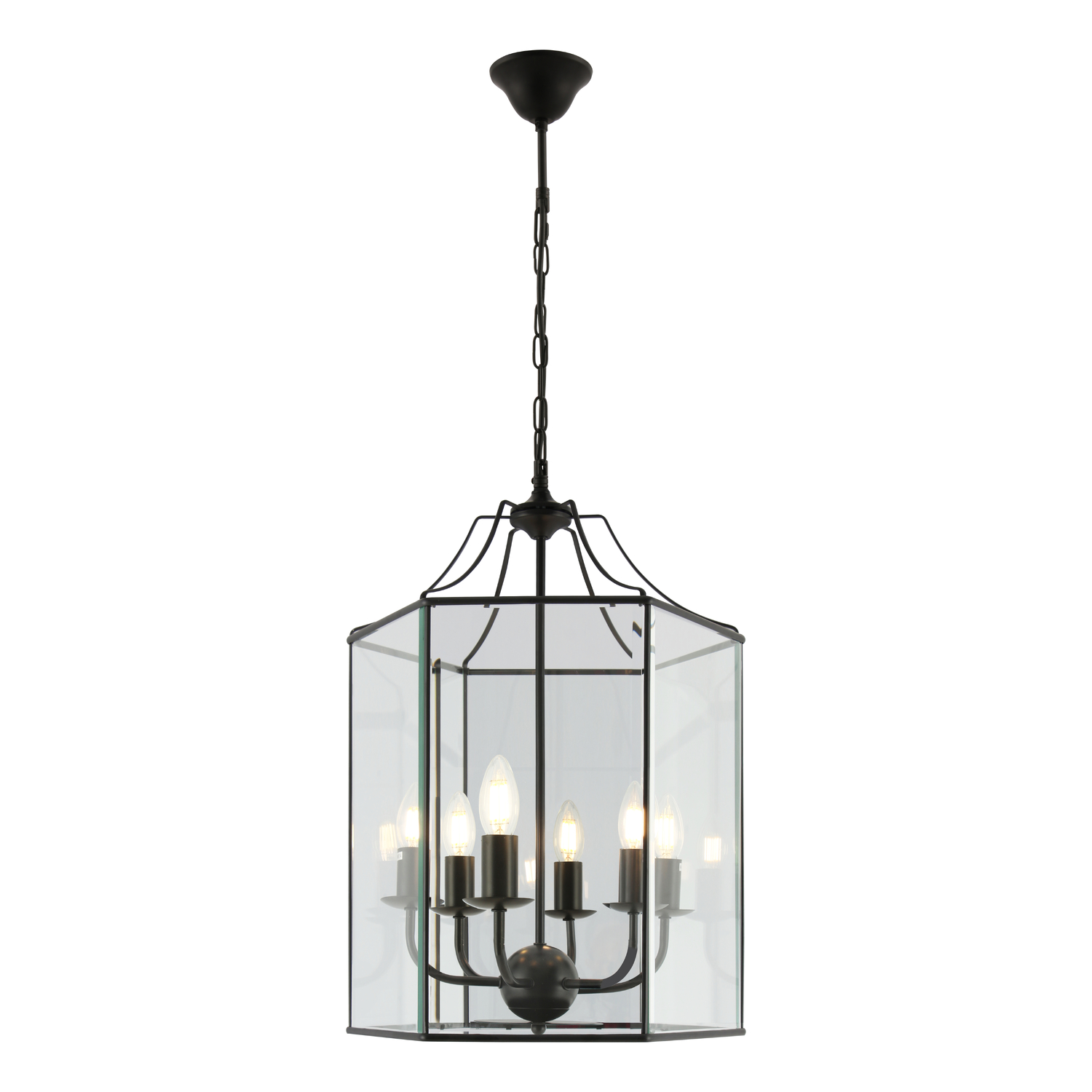 Maurice Metal & Glass 6 Light Pendant