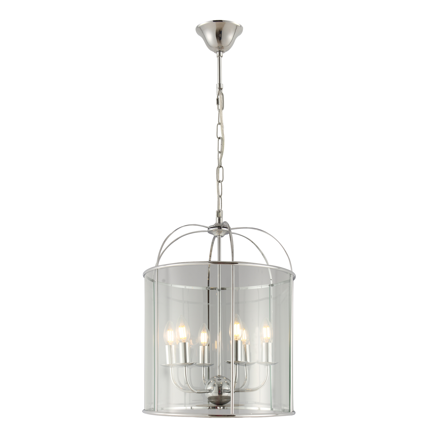 Clovelly 6 Light Glass Pendant