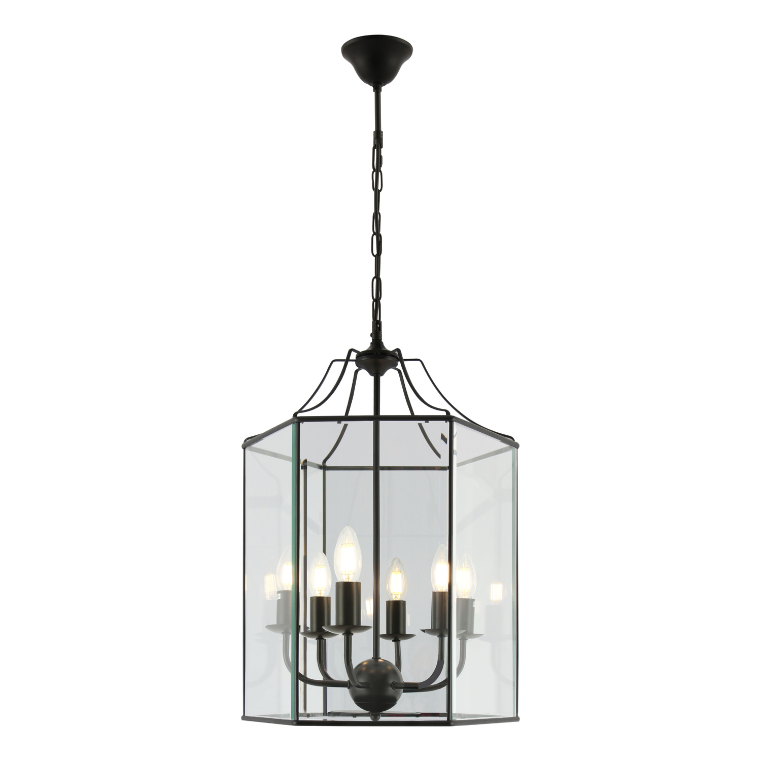Maurice Metal & Glass 6 Light Pendant