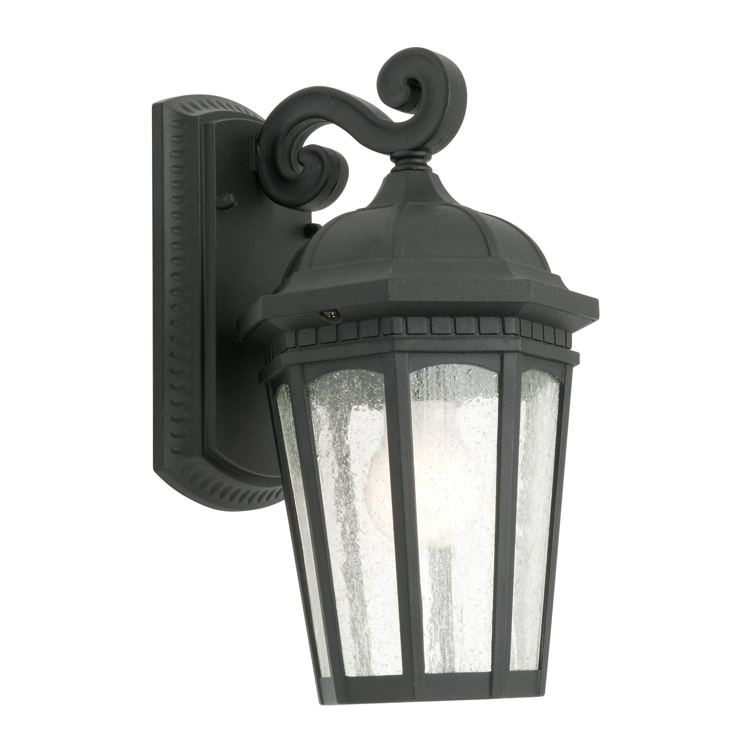 Cambridge One Light Exterior Wall Lantern in Black