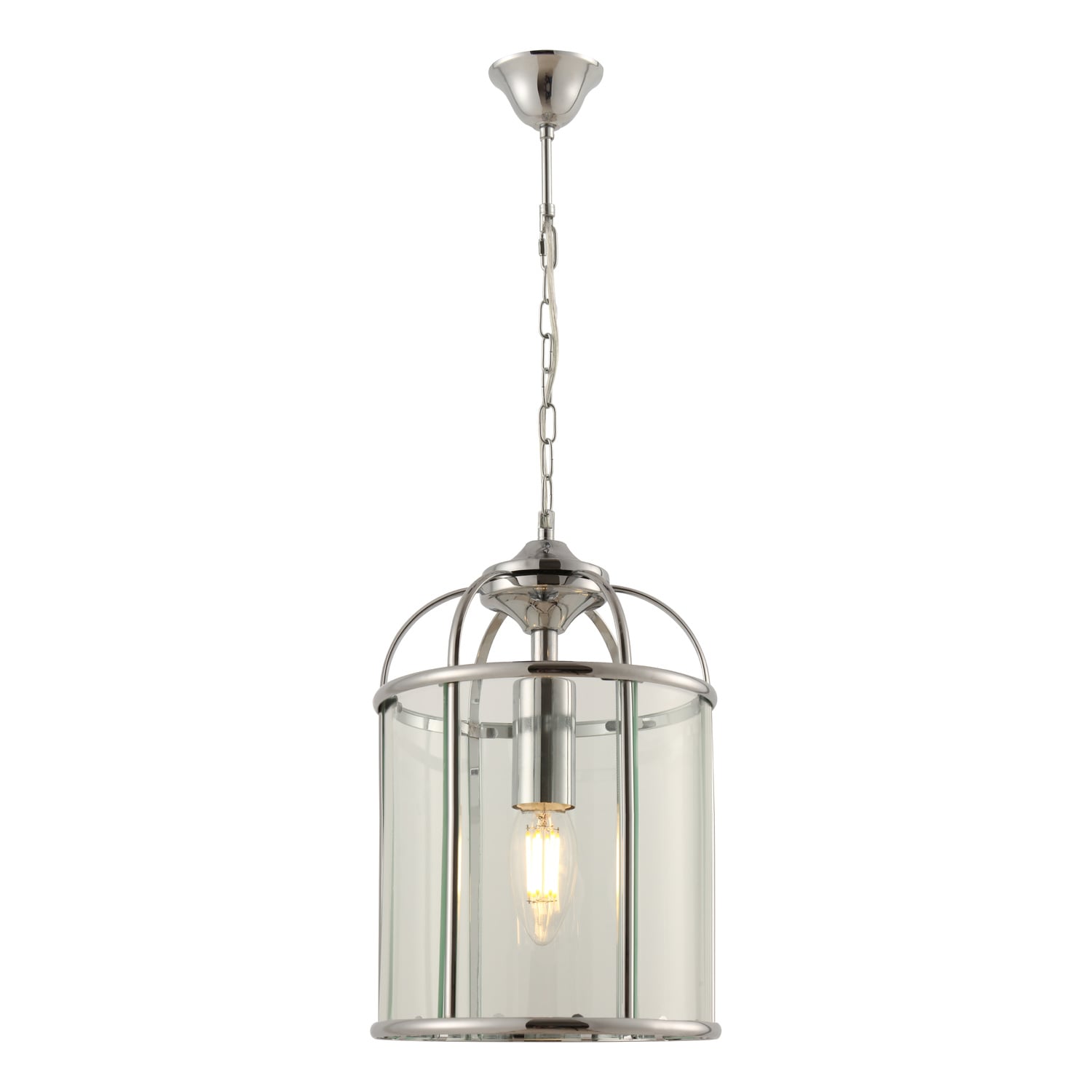 Clovelly Aluminium & Glass Pendant Light