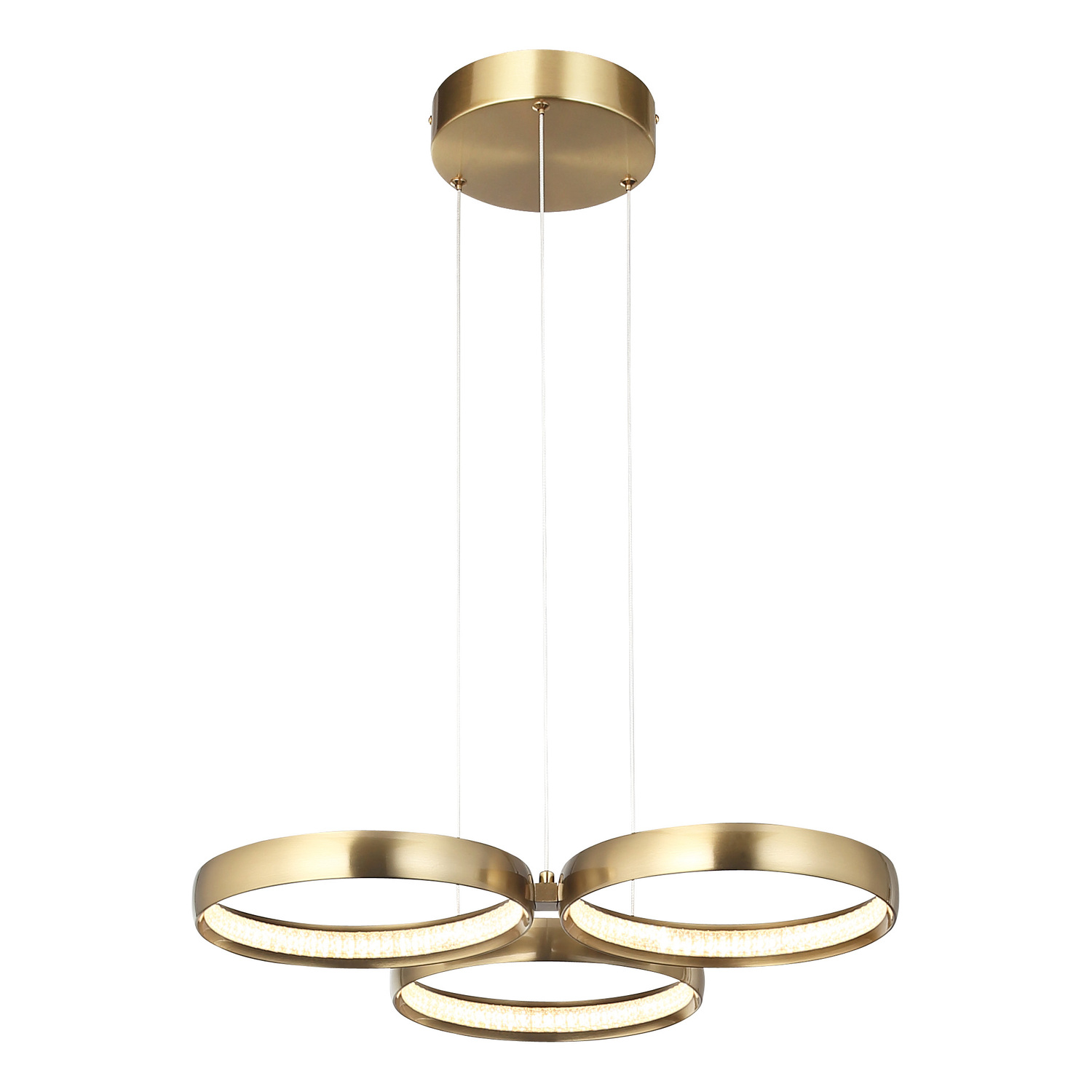 Clara Steel LED 3 Light Pendant