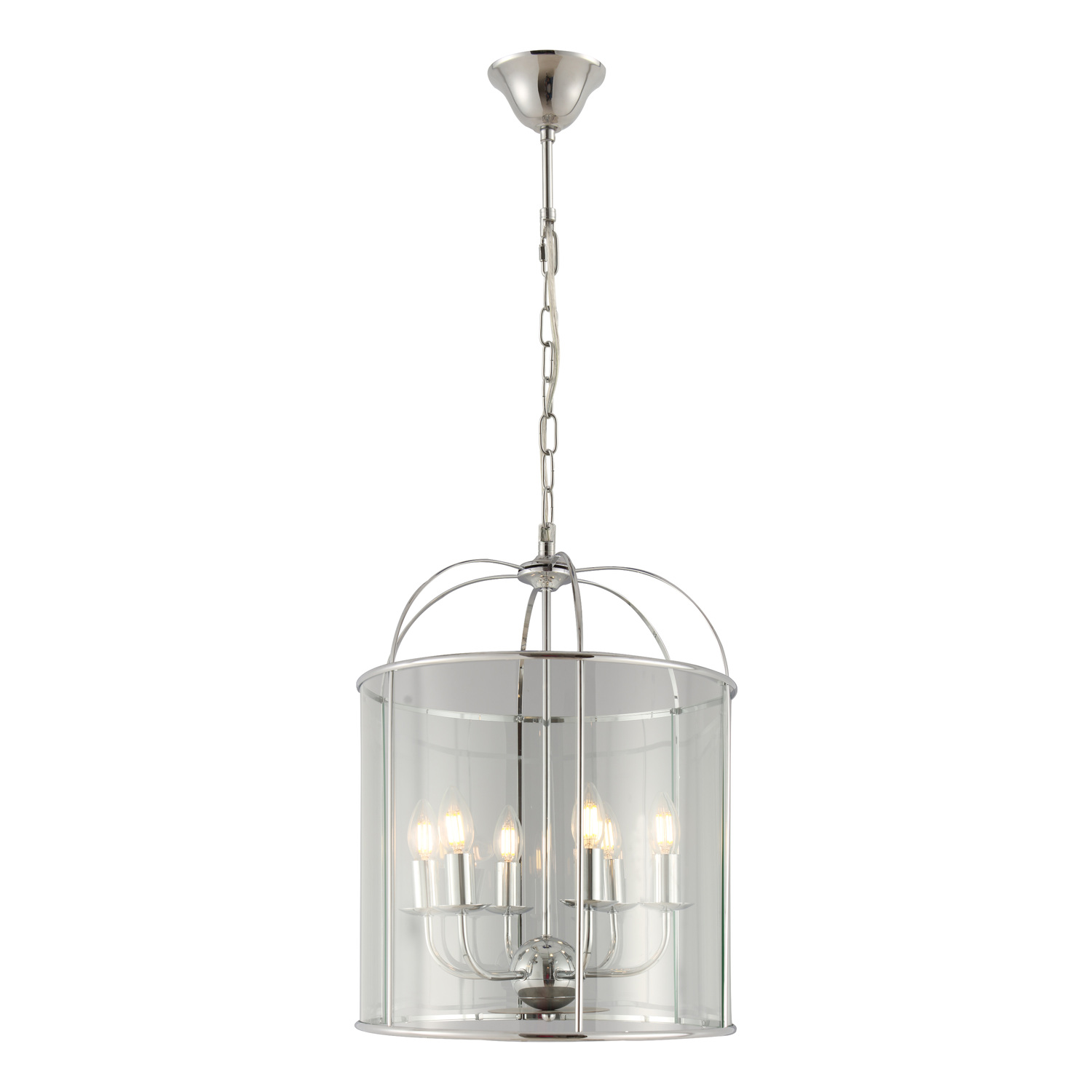 Clovelly 6 Light Glass Pendant