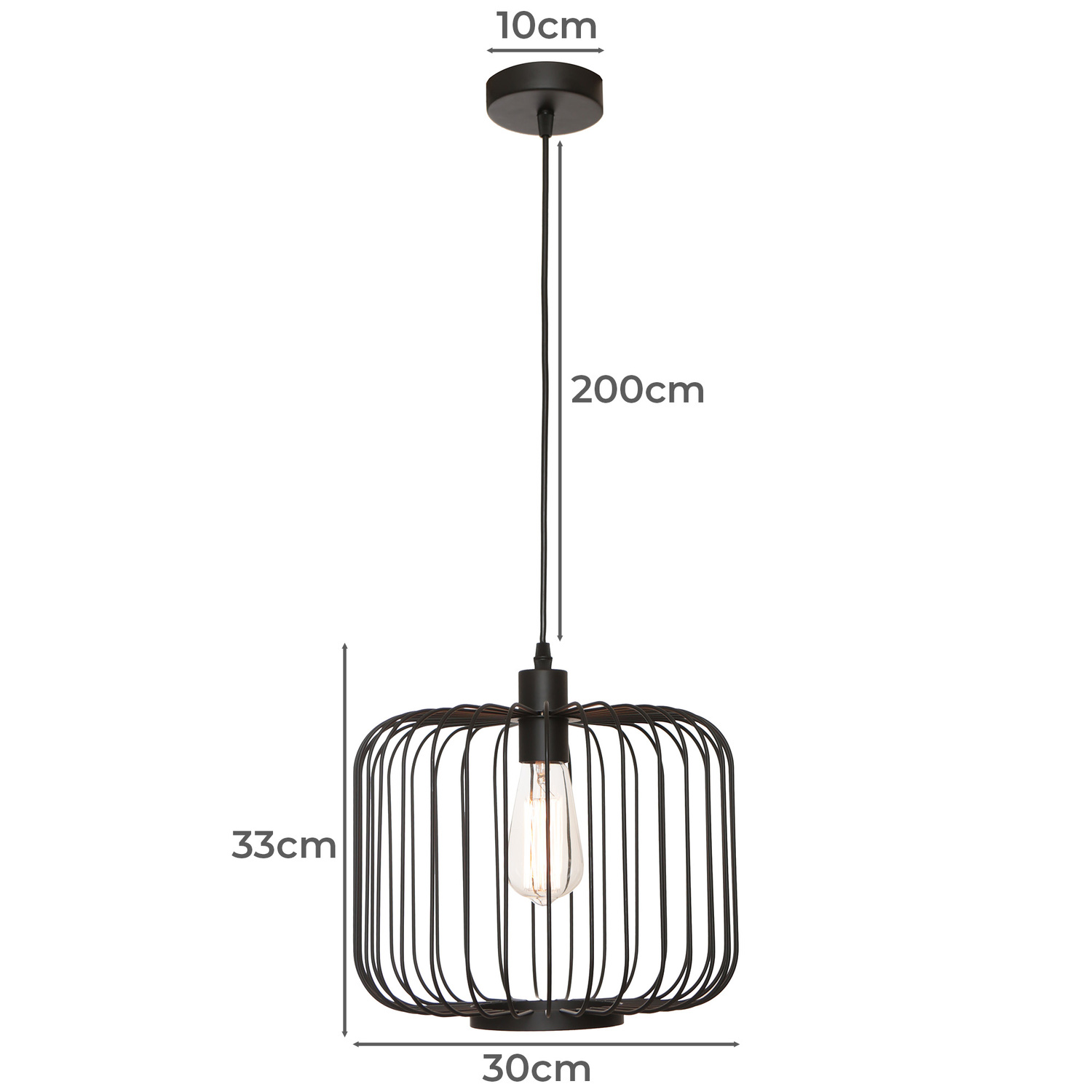 Burke Steel Pendant Light