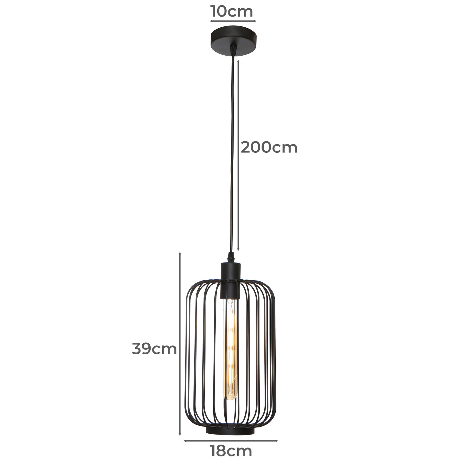 Hollett Steel Pendant Light