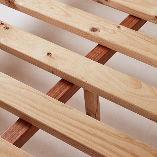 Ava Recycled Wood Bed Temple & ster