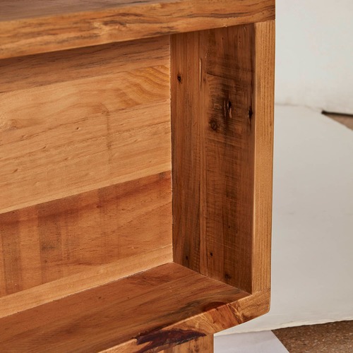 Ava Recycled Wood Bed Temple & ster