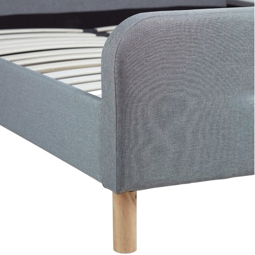 Brayden Light Grey Fabric Bedframe