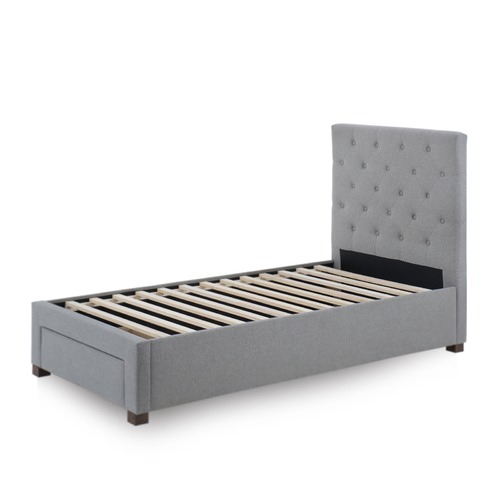 Evergreen Home Poppy Upholstered Kid's Bed Frame with Storage Drawer ...