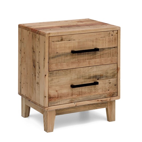 Evergreen Home Ava Recycled Pine Wood Bedside Table | Temple & Webster