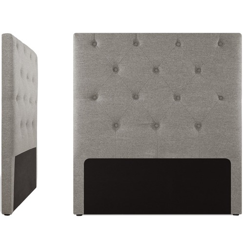 Evergreen Home Light Grey Tatum Bedhead Temple & ster