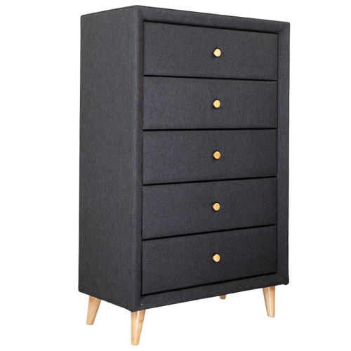 Sorrento Fabric Tallboy Chest of Drawers